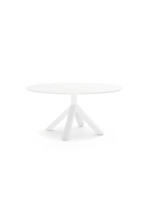 Gispen Dukdalf vergadertafel 140 cm rond, Huis en Inrichting, Bureaus, Zo goed als nieuw, Bureau, Ophalen of Verzenden