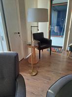 staande lamp met 2 lichtstralen en messing uitvoering, Huis en Inrichting, Lampen | Vloerlampen, Ophalen, Modern klassiek, Zo goed als nieuw