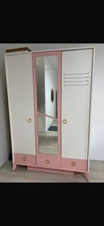 Complete tienerkamer slaapkamer set met roze wit goud, Ophalen, Zo goed als nieuw, Eenpersoons