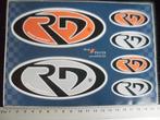 6x sticker Robert Doornbos logo RD embleem F1 formule 1, Verzenden, Zo goed als nieuw, Bedrijf of Vereniging