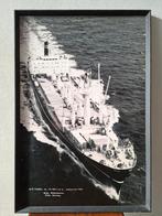 vintage poster schip vrachtschip MS Taiko jaren 60 retro, Ophalen of Verzenden, Zo goed als nieuw, Motorboot, Kaart, Foto of Prent