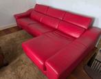 3 zits leder loungebank, Ophalen, Gebruikt, Driepersoons, Leer
