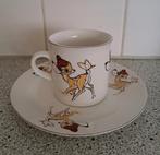 Bambi mok en kinderbordje, Ophalen of Verzenden, Zo goed als nieuw, Porselein, Kop en/of schotel