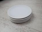 Witte Borden - Set van 4, Ophalen, Keramiek, Zo goed als nieuw, Bord(en)