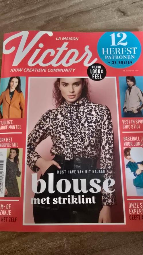 Victor naaimagazine - Herfst patronen, Hobby en Vrije tijd, Kledingpatronen, Zo goed als nieuw, Overige typen, Vrouw, Overige merken