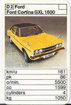 Kw2198 autokaartje ford cortina gxl 1600, Verzenden, Zo goed als nieuw, Auto's