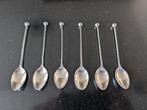 Zes zilveren lepeltjes van H.Hooijkaas., Ophalen of Verzenden