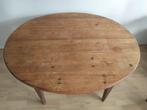 Oude houten tafel., Huis en Inrichting, Tafels | Eettafels, Ophalen, Gebruikt, Ovaal, 100 tot 150 cm