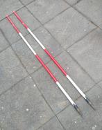 Jalonstokken 2 meter 2 stuks, Ophalen, Gebruikt, Afstand