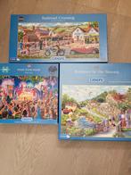 Te koop 3 Gibsons puzzels, Ophalen of Verzenden, 500 t/m 1500 stukjes, Zo goed als nieuw