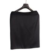 Exclusieve luxe zwarte satijnen rok maat 44 Sheila de Vries, Sheila de Vries, Zwart, Maat 42/44 (L), Ophalen of Verzenden