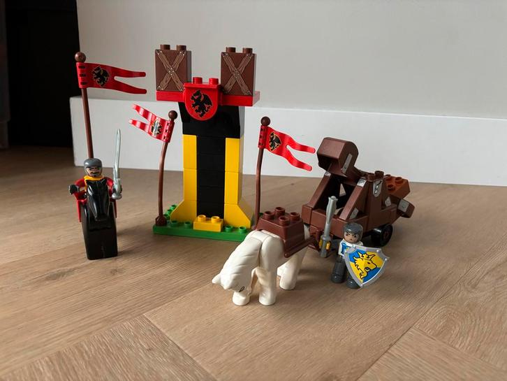 Duplo 4863 Ridder Wachtpost & Katapult - Compleet!, Kinderen en Baby's, Speelgoed | Duplo en Lego, Gebruikt, Duplo, Complete set