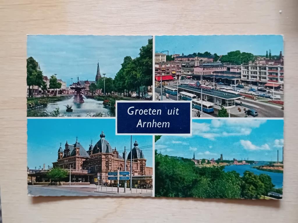 Ansichtkaart Arnhem, Ophalen of Verzenden, Buiten Europa