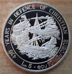 Malta, 5 Liri / 10 Ecu 1993 - zilver Proof, Ophalen of Verzenden, Overige landen, Losse munt, Zilver