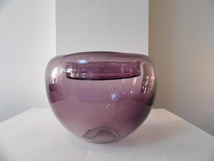 Holmegaard/Per Lutken Vaas, paars, Antiek en Kunst, Antiek | Vazen, Ophalen of Verzenden