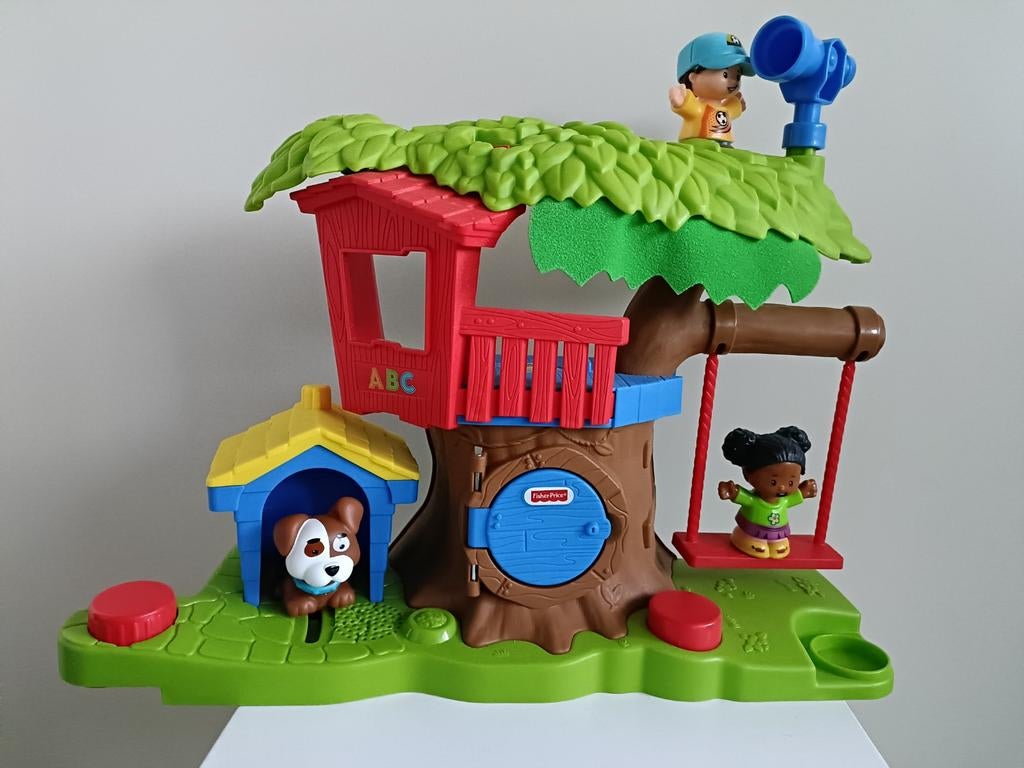Fisher Price boomhut, Ophalen of Verzenden, Zo goed als nieuw, Speelset, Met geluid