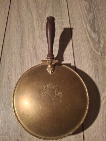 Antieke koperen "silent butler" uit Frankrijk  beschikbaar voor biedingen