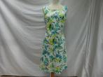 CHARLES VOGELE wit/blauw//groene stretch jurk - maat 42, Kleding | Dames, Charles Vogele, Verzenden, Wit, Maat 42/44 (L)