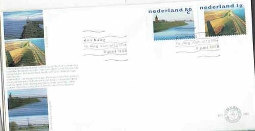 Nederland E386 Waterland dijken, Postzegels en Munten, Postzegels | Eerstedagenveloppen, Onbeschreven, Nederland, Ophalen