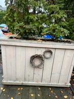 Grote zware bloembak op wieltjes, Ophalen, Zo goed als nieuw, 60 cm of meer, Rechthoekig