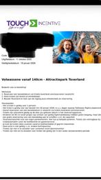 Toegangskaart Toverland, Drie personen of meer, Ticket of Toegangskaart