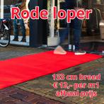 Rode loper €12 per m1 Afhaal prijs!, Ophalen, 100 tot 150 cm, Rechthoekig, Rood