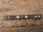 Noosa Armband met 3 Drukkers, Ophalen of Verzenden, Gebruikt, Bruin, Leer