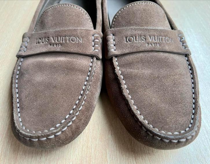 Louis Vuitton Loafers, cognac, maat 41 -  als nieuw!, Kleding | Dames, Schoenen, Zo goed als nieuw, Instappers, Bruin, Verzenden