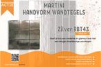 Zilveren Handvorm Wandtegels | Va. €40 /m² | Meerdere Maten, Nieuw, Wandtegels, Keramiek, Ophalen of Verzenden