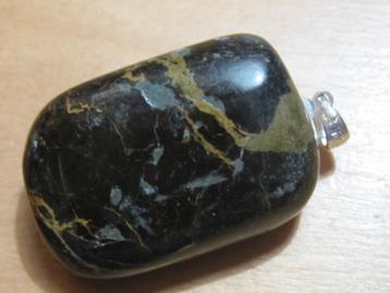 h. 2x aparte edelsteenhanger ZWARTE ONYX (4) beschikbaar voor biedingen