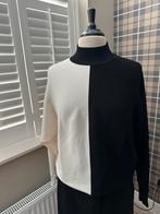 B.Young - Luxe trui - mt S - Zwart - Off white - Nieuwstaat, Kleding | Dames, Zwart, Ophalen of Verzenden, Zo goed als nieuw, Maat 36 (S)