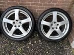 17 INCH LICHTMETAAL MET ZEER GOEDE BANDEN POLO RAPID FABIA, Auto-onderdelen, Banden en Velgen, Ophalen, Velg(en), 17 inch, Personenwagen