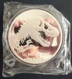 Niue 2021 Jurassic parc, zilver 5 Oz, lees, Verzenden, Zilver