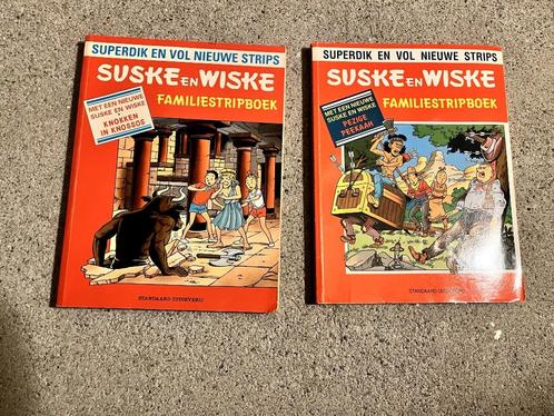 Suske & Wiske 2 stuks Familiestripboek (zie hieronder titels, Boeken, Stripboeken, Gelezen, Meerdere stripboeken, Ophalen of Verzenden