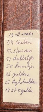 Map met 285 verschillende munten Nederland 1948-2001, Verzenden, Koningin Beatrix, Setje