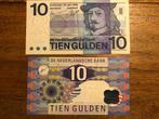 Tweemaal biljet 10 gulden Frans Hals en IJsvogel, Postzegels en Munten, Los biljet, Ophalen of Verzenden, 10 gulden