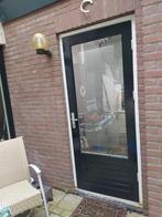 Hardhouten achterdeur, Doe-het-zelf en Verbouw, Deuren en Horren, Ophalen, 80 tot 100 cm, Buitendeur, 200 tot 215 cm