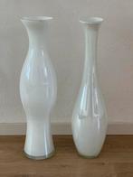 Vazen ying yang, Wit, Ophalen of Verzenden, Minder dan 50 cm, Glas