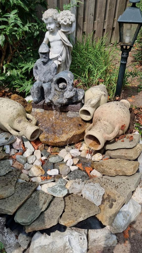 Fontein/ tuinornamenten., Tuin en Terras, Waterpartijen en Fonteinen, Gebruikt, Fontein, Beton, Ophalen