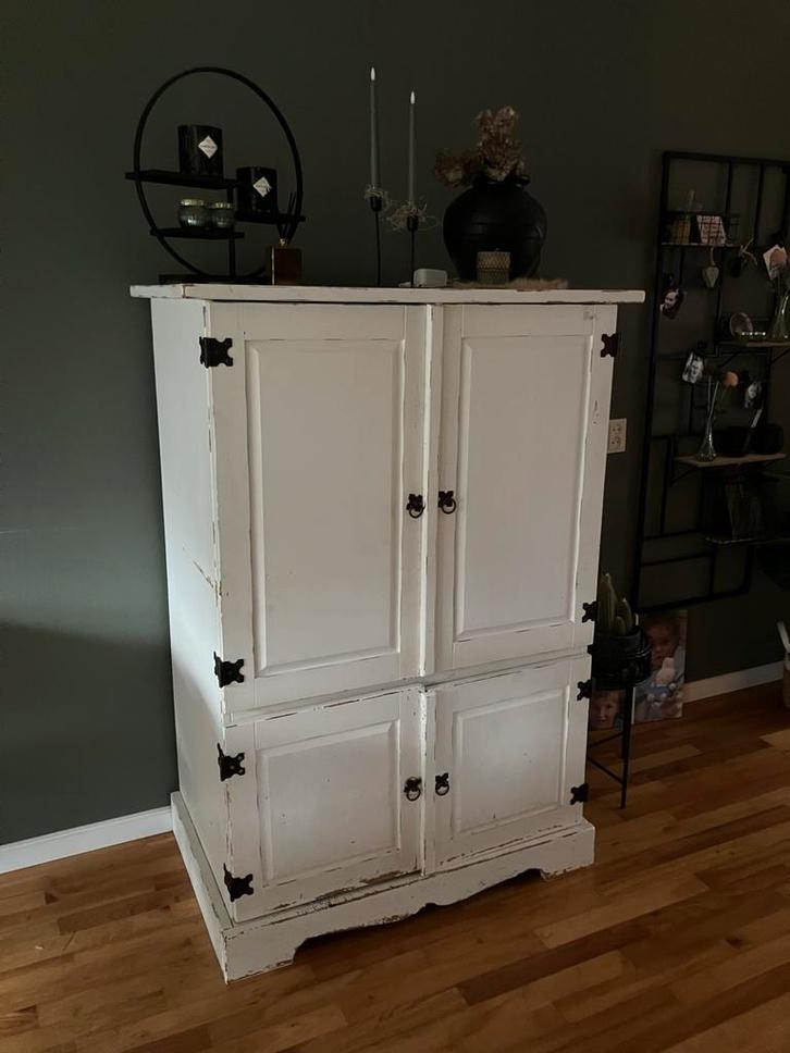 Witte Computerkast, Huis en Inrichting, Kasten | Computermeubels, Gebruikt, Overige houtsoorten, Ophalen