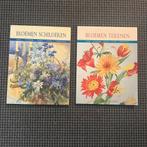 Bloemen Schilderen & Tekenen - 2 Boeken, Boeken, Ophalen of Verzenden, Gelezen, Overige onderwerpen