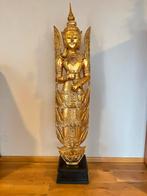 170 cm Gouden Thais Engel/Boeddha Beeld – Handgemaakt, Ophalen, Zo goed als nieuw