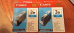 Canon 3e Cyan BCI-3eC .  2 stuks nieuw in verpakking!!, Nieuw, Cartridge, Canon, Ophalen of Verzenden