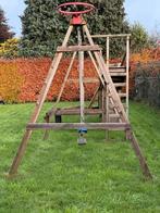 Groot Houten Speeltoestel XL, Kinderen en Baby's, Speelgoed | Buiten | Speeltoestellen, Ophalen of Verzenden, Gebruikt, Glijbaan
