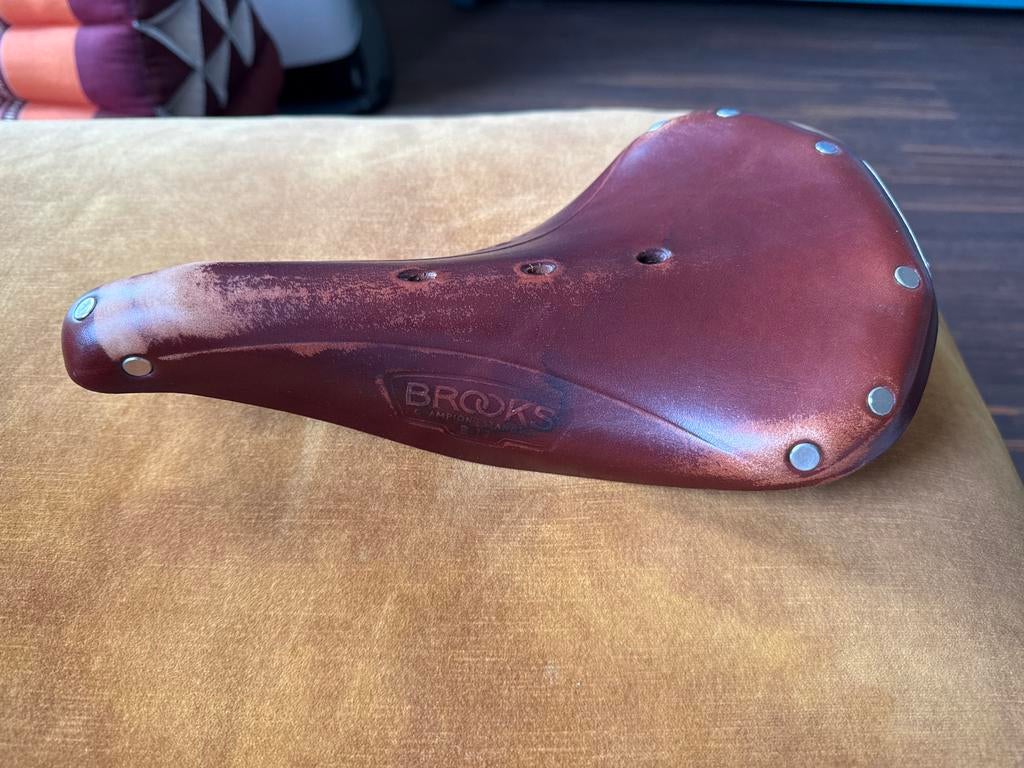 Brooks leren fietszadel - Klassiek en comfortabel, Ophalen, Gebruikt, Zadel