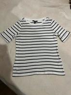 Esprit shirt wit/zwart gestreept maat S, Ophalen, Wit, Zo goed als nieuw, Korte mouw