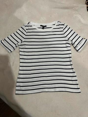 Esprit shirt wit/zwart gestreept maat S beschikbaar voor biedingen