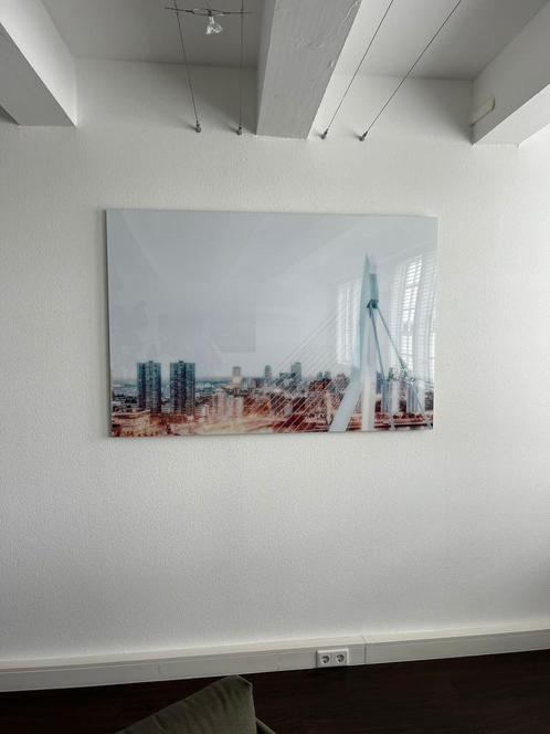 Yellowkorner Fotoschilderij Rotterdam groot, Antiek en Kunst, Kunst | Schilderijen | Modern, Ophalen