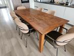 eettafel teak hout 220x100, Ophalen, Gebruikt, 100 tot 150 cm, Rustiek