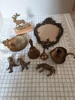 Party koper decoratie  asbak Hert lijst  bellen met klepel, Antiek en Kunst, Antiek | Koper en Brons, Ophalen of Verzenden